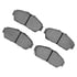 1000-0617-00 by DYNAMIC FRICTION COMPANY - DFC Track/Street Pads - Low Metallic