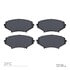 1551-1009-00 by DYNAMIC FRICTION COMPANY - 5000 Advanced Brake Pads - Semi Metallic