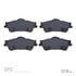 1310-1352-00 by DYNAMIC FRICTION COMPANY - 3000 Ceramic Brake Pads