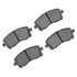 1000-0721-00 by DYNAMIC FRICTION COMPANY - DFC Track/Street Pads - Low Metallic
