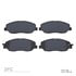 1310-1384-00 by DYNAMIC FRICTION COMPANY - 3000 Ceramic Brake Pads