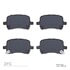 1551-1028-00 by DYNAMIC FRICTION COMPANY - 5000 Advanced Brake Pads - Low Metallic