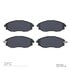 1551-1031-00 by DYNAMIC FRICTION COMPANY - 5000 Advanced Brake Pads - Ceramic