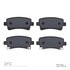 1310-1430-00 by DYNAMIC FRICTION COMPANY - 3000 Ceramic Brake Pads