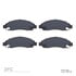 1551-1039-00 by DYNAMIC FRICTION COMPANY - 5000 Advanced Brake Pads - Ceramic