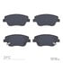 1310-1444-00 by DYNAMIC FRICTION COMPANY - 3000 Ceramic Brake Pads