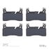 1551-1607-00 by DYNAMIC FRICTION COMPANY - 5000 Advanced Brake Pads - Low Metallic