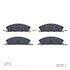 1551-1611-10 by DYNAMIC FRICTION COMPANY - 5000 Advanced Brake Pads - Semi Metallic