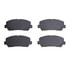 1551-1623-00 by DYNAMIC FRICTION COMPANY - 5000 Advanced Brake Pads - Ceramic