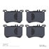 1551-1670-00 by DYNAMIC FRICTION COMPANY - 5000 Advanced Brake Pads - Low Metallic