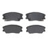 1310-2287-00 by DYNAMIC FRICTION COMPANY - 3000 Ceramic Brake Pads