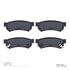 1551-1739-00 by DYNAMIC FRICTION COMPANY - 5000 Advanced Brake Pads - Ceramic