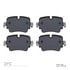 1551-1752-00 by DYNAMIC FRICTION COMPANY - 5000 Advanced Brake Pads - Ceramic