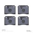 1311-0009-00 by DYNAMIC FRICTION COMPANY - 3000 Semi-Metallic Brake Pads