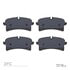 1551-1780-00 by DYNAMIC FRICTION COMPANY - 5000 Advanced Brake Pads - Low Metallic