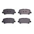 1551-1806-00 by DYNAMIC FRICTION COMPANY - 5000 Advanced Brake Pads - Ceramic