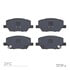 1551-1811-00 by DYNAMIC FRICTION COMPANY - 5000 Advanced Brake Pads - Ceramic