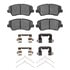 1551-1828-01 by DYNAMIC FRICTION COMPANY - 5000 Advanced Pads - Ceramic and Hardware Kit