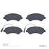 1551-1842-00 by DYNAMIC FRICTION COMPANY - 5000 Advanced Brake Pads - Semi Metallic