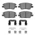1551-1844-01 by DYNAMIC FRICTION COMPANY - 5000 Advanced Pads - Ceramic and Hardware Kit