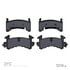 1311-0154-00 by DYNAMIC FRICTION COMPANY - 3000 Semi-Metallic Brake Pads