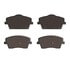 1551-2137-00 by DYNAMIC FRICTION COMPANY - 5000 Advanced Brake Pads - Ceramic