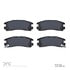 1311-0383-00 by DYNAMIC FRICTION COMPANY - 3000 Semi-Metallic Brake Pads