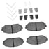 1115-0525-01 by DYNAMIC FRICTION COMPANY - Active Perform Pads and Hardware Kit
