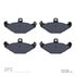 1311-0491-10 by DYNAMIC FRICTION COMPANY - 3000 Semi-Metallic Brake Pads