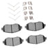 1115-0619-01 by DYNAMIC FRICTION COMPANY - Active Perform Pads and Hardware Kit
