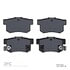 1311-0536-00 by DYNAMIC FRICTION COMPANY - 3000 Semi-Metallic Brake Pads