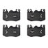 1551-2431-00 by DYNAMIC FRICTION COMPANY - Disc Brake Pad Set - 5000 Advanced Brake Pads, Ceramic