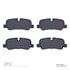 1551-1099-00 by DYNAMIC FRICTION COMPANY - 5000 Advanced Brake Pads - Low Metallic