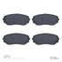 1551-1258-00 by DYNAMIC FRICTION COMPANY - 5000 Advanced Brake Pads - Ceramic