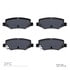1551-1274-00 by DYNAMIC FRICTION COMPANY - 5000 Advanced Brake Pads - Semi Metallic