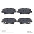 1551-1313-00 by DYNAMIC FRICTION COMPANY - 5000 Advanced Brake Pads - Ceramic