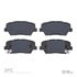 1310-1815-00 by DYNAMIC FRICTION COMPANY - 3000 Ceramic Brake Pads