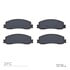 1551-1333-00 by DYNAMIC FRICTION COMPANY - 5000 Advanced Brake Pads - Semi Metallic