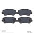 1310-1828-00 by DYNAMIC FRICTION COMPANY - 3000 Ceramic Brake Pads