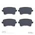 1551-1386-00 by DYNAMIC FRICTION COMPANY - 5000 Advanced Brake Pads - Low Metallic