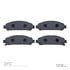 1551-1401-00 by DYNAMIC FRICTION COMPANY - 5000 Advanced Brake Pads - Low Metallic