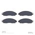 1310-1911-00 by DYNAMIC FRICTION COMPANY - 3000 Ceramic Brake Pads