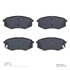 1551-1447-00 by DYNAMIC FRICTION COMPANY - 5000 Advanced Brake Pads - Ceramic