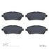 1551-1454-00 by DYNAMIC FRICTION COMPANY - 5000 Advanced Brake Pads - Ceramic