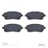 1551-1454-10 by DYNAMIC FRICTION COMPANY - 5000 Advanced Brake Pads - Ceramic