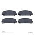 1551-1509-00 by DYNAMIC FRICTION COMPANY - 5000 Advanced Brake Pads - Ceramic