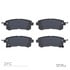 1551-1510-00 by DYNAMIC FRICTION COMPANY - 5000 Advanced Brake Pads - Ceramic