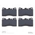 1551-1531-00 by DYNAMIC FRICTION COMPANY - 5000 Advanced Brake Pads - Low Metallic