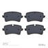 1551-1547-00 by DYNAMIC FRICTION COMPANY - 5000 Advanced Brake Pads - Low Metallic