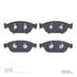 1551-1549-00 by DYNAMIC FRICTION COMPANY - 5000 Advanced Brake Pads - Ceramic